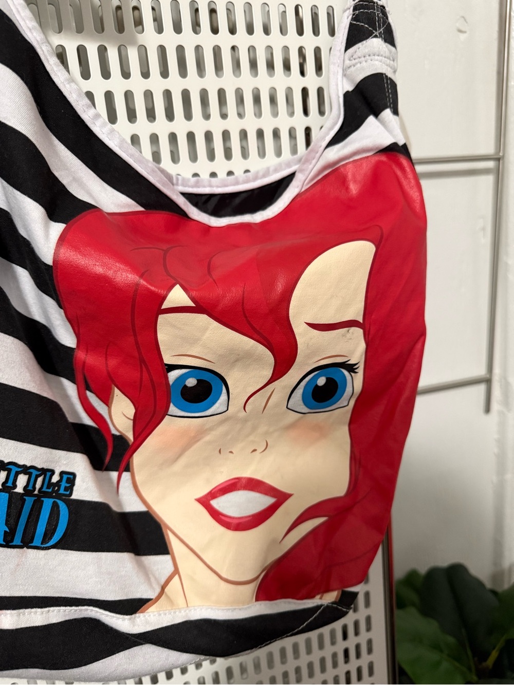Disney Ariel Black & White Striped Shoulder Bag with Red Graphic - Picture 3 of 8